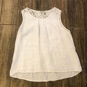 Linen/Lace Blouse